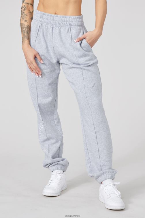 YoungLA kvinnor w202 script joggers 2.0 ljung vit Kläder 62TXL1132