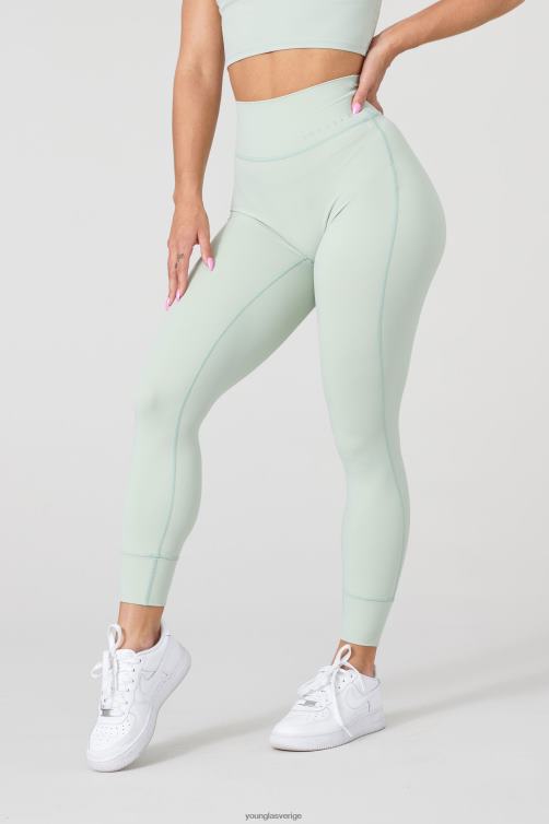 YoungLA kvinnor w212 progress leggings salviagrön Kläder 62TXL1152