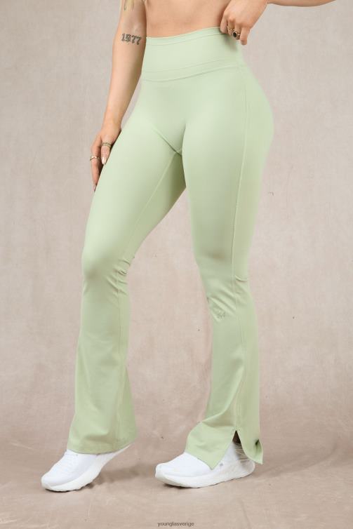 YoungLA kvinnor w213 - asana flare leggings matcha Kläder 62TXL1159