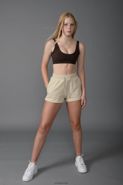 YoungLA kvinnor w101 - vardagsshorts dammig lila Kläder 62TXL1106