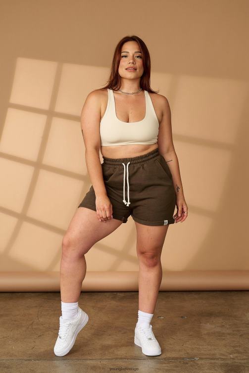YoungLA kvinnor w102 supreme shorts skog grön Kläder 62TXL1091
