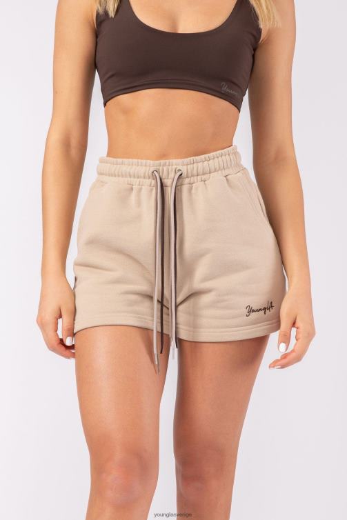 YoungLA kvinnor w107 shorts med tre strängar dammigt rosa Kläder 62TXL1088