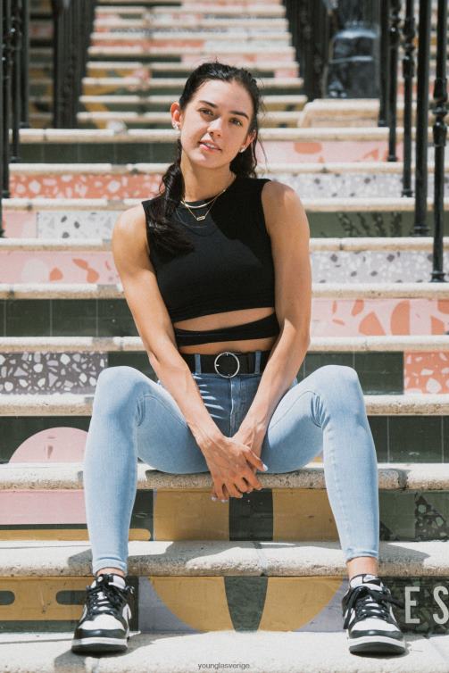 YoungLA kvinnor w302 linne med skärp vit Kläder 62TXL1042