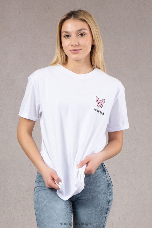 YoungLA kvinnor w417 iggy oversized t-shirt grön tvätt Kläder 62TXL1056