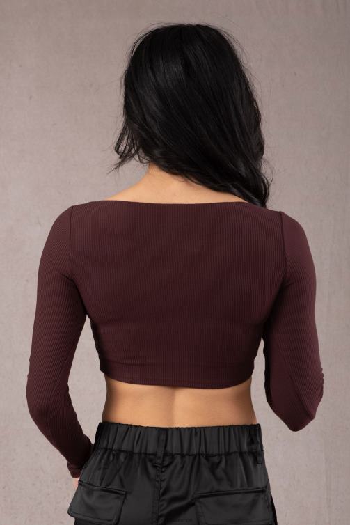 YoungLA kvinnor w419 grace cropped top kokosmjölk Kläder 62TXL1047