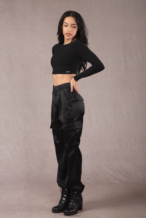 YoungLA kvinnor w419 grace cropped top svart Kläder 62TXL1046