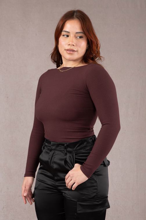 YoungLA kvinnor w420 grace topp merlot Kläder 62TXL1067