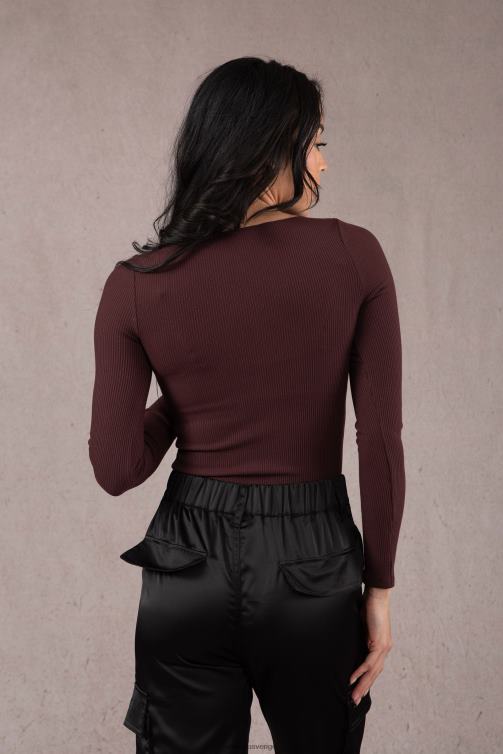 YoungLA kvinnor w420 grace topp merlot Kläder 62TXL1067