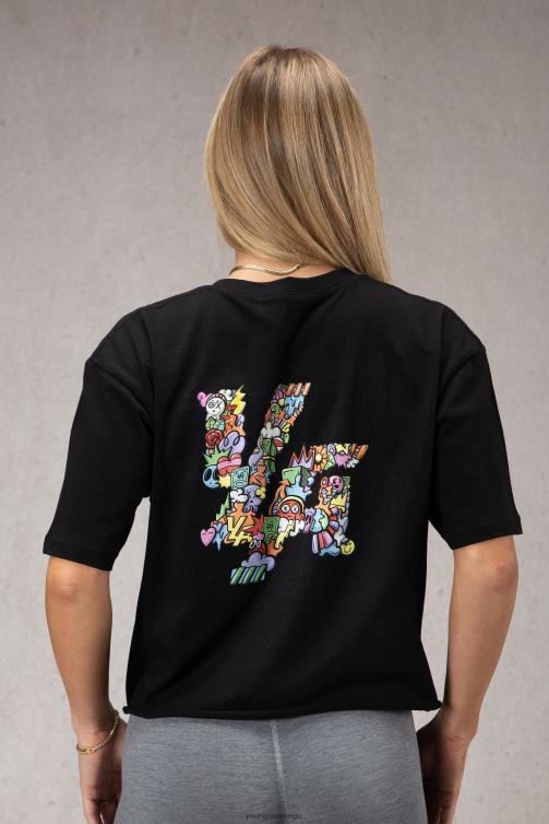 YoungLA kvinnor w421 trippy oversized t-shirt ljung vit Kläder 62TXL1079