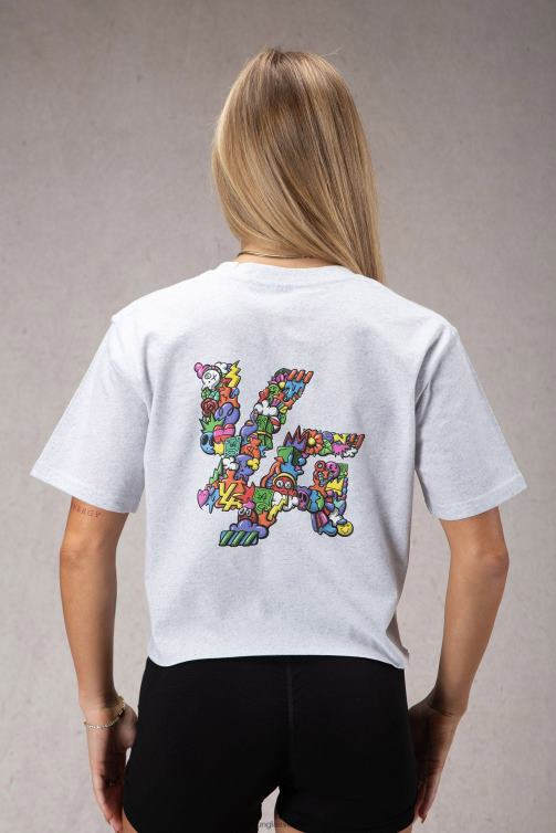 YoungLA kvinnor w421 trippy oversized t-shirt svart Kläder 62TXL1080