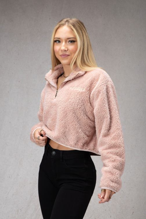 YoungLA kvinnor w506 teddy fleece tröja vit Kläder 62TXL1202