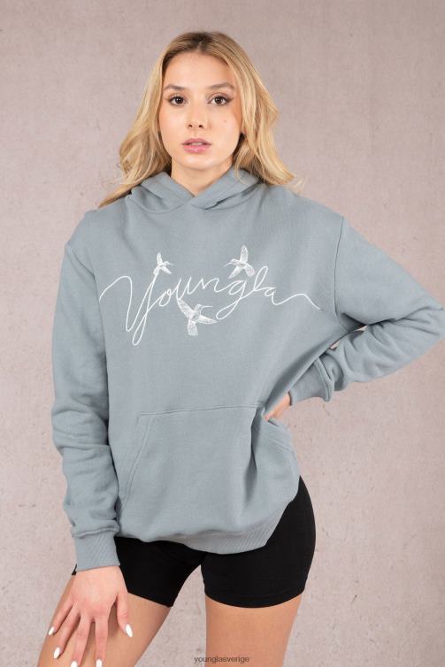 YoungLA kvinnor w509 hummingbird oversized hoodie ben Kläder 62TXL1184