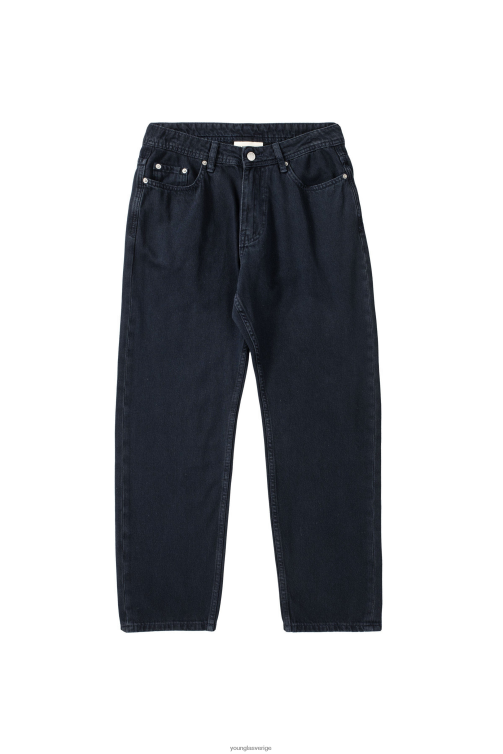 YoungLA män 609 - baggy jeans marin tvätt Kläder 62TXL756
