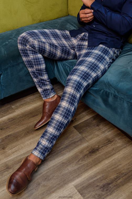 YoungLA män 614 snygga klänningsbyxor svart Kläder 62TXL739