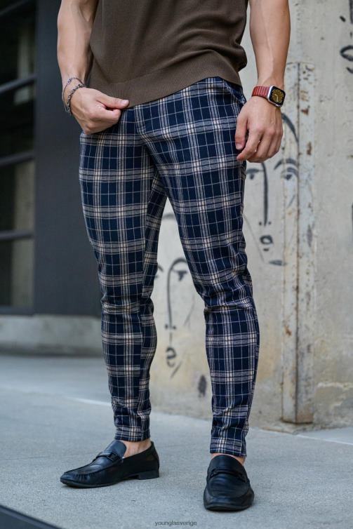 YoungLA män 615 nya dress byxor svart/grå Kläder 62TXL750