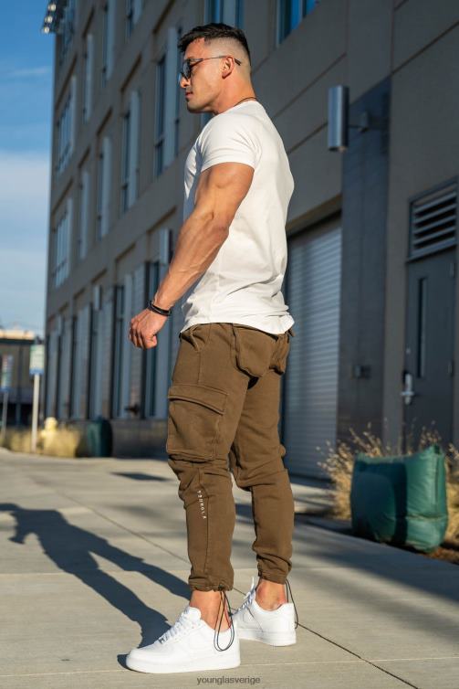 YoungLA män 206 rambo strid joggare militär olivtvätt Kläder 62TXL915