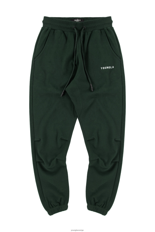 YoungLA män 210 kick-back joggare skog grön Kläder 62TXL934