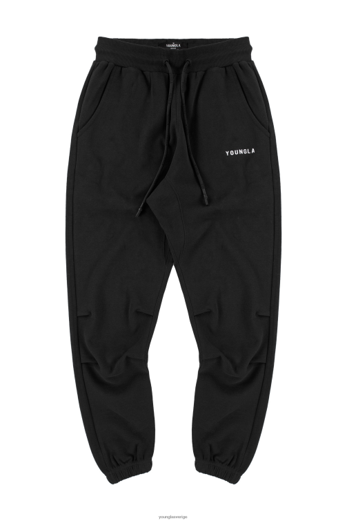 YoungLA män 210 kick-back joggare svart Kläder 62TXL933