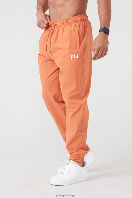 YoungLA män 214 joggingbyxor i nylon utan ansträngning orange Kläder 62TXL856