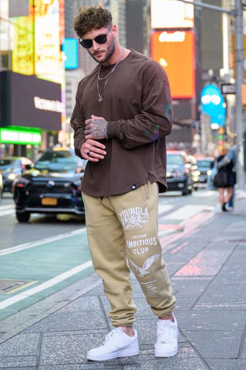 YoungLA män 233 de odödliga joggarna faller 22\" plommon perfekt Kläder 62TXL851