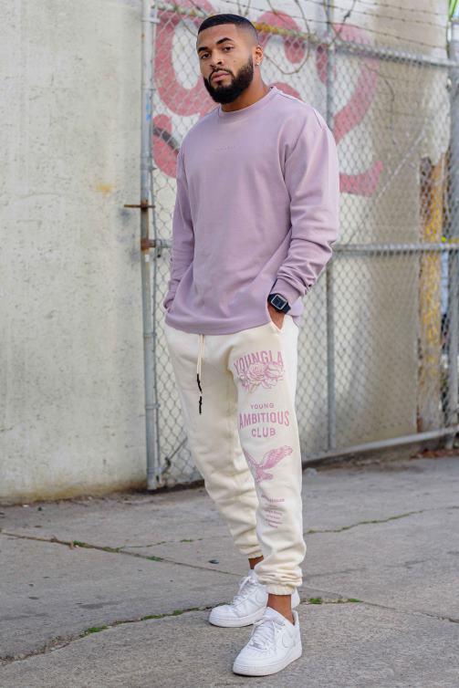 YoungLA män 233 de odödliga joggarna off-white Kläder 62TXL844