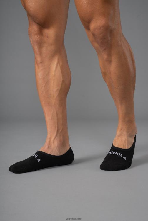 YoungLA män 711 no show strumpor 3-pack svart tillbehör 62TXL992