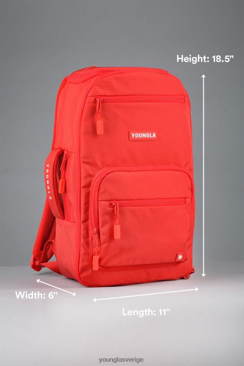 YoungLA män 730 expeditionsryggsäckar röd tillbehör 62TXL966