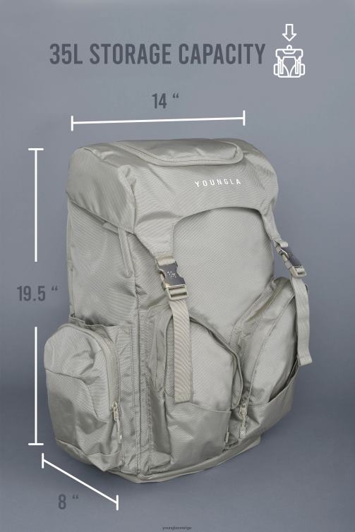 YoungLA män 731 grand tour-ryggsäckar svart tillbehör 62TXL988