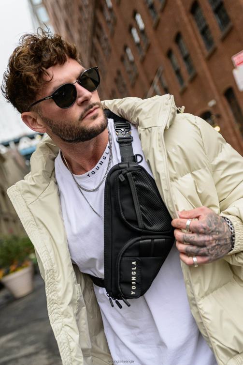 YoungLA män 750 mach 1 cross body väskor svart tillbehör 62TXL974