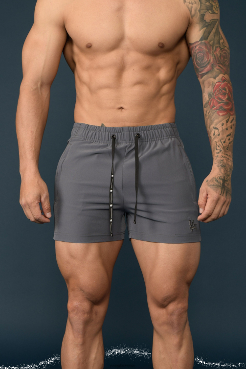 YoungLA män 101 bodybuilding shorts allt grått Kläder 62TXL688