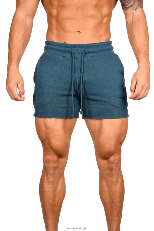YoungLA män 102 bodybuilding shorts i fransk frotté kricka Kläder 62TXL654