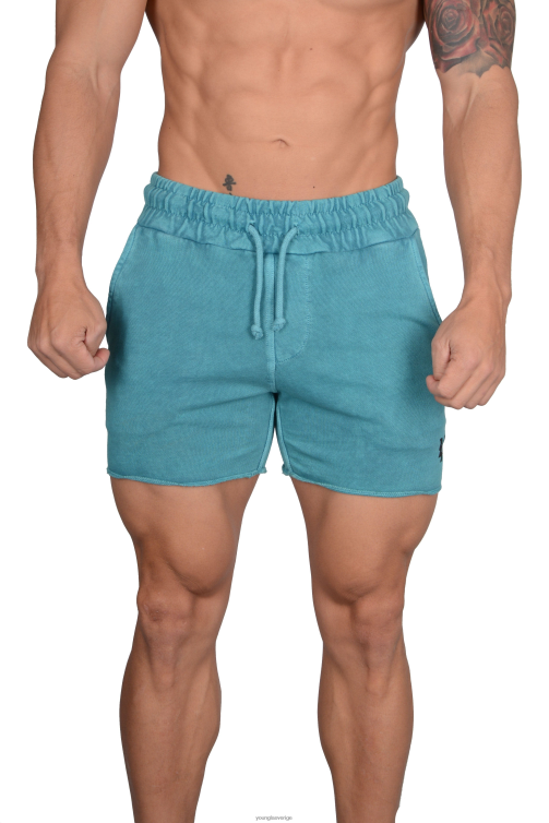 YoungLA män 102 bodybuilding shorts i fransk frotté kricka tvätt Kläder 62TXL658