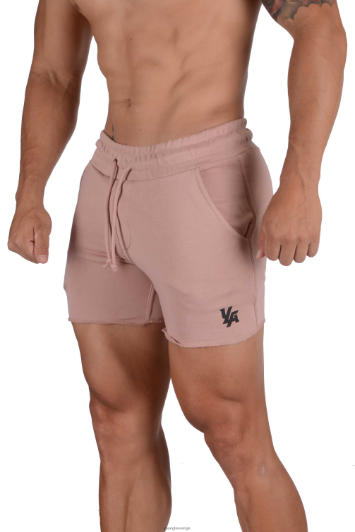 YoungLA män 102 bodybuilding shorts i fransk frotté lax Kläder 62TXL651