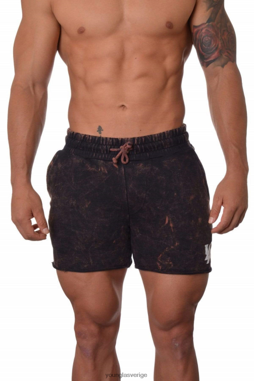 YoungLA män 102 bodybuilding shorts i fransk frotté marinsyra Kläder 62TXL650