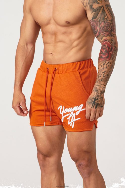 YoungLA män 104 äldre shorts orange Kläder 62TXL519