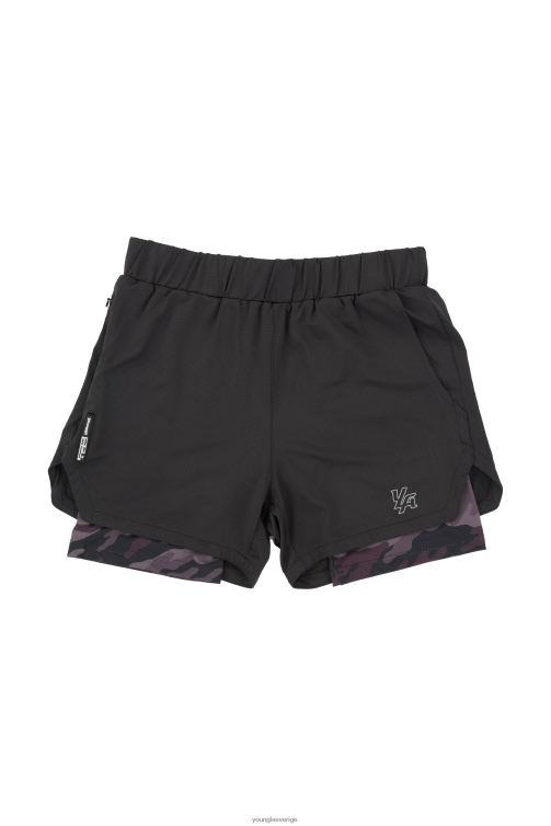 YoungLA män 105 kompressionshorts 2.0 svart/svart camo Kläder 62TXL573