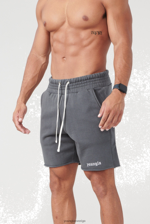 YoungLA män 110 san diego frottéshorts nardo grå tvätt Kläder 62TXL540
