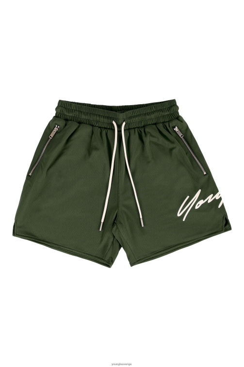 YoungLA män 115 signaturshorts oliv Kläder 62TXL586