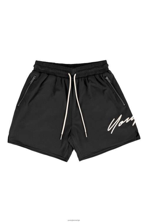 YoungLA män 115 signaturshorts svart Kläder 62TXL582