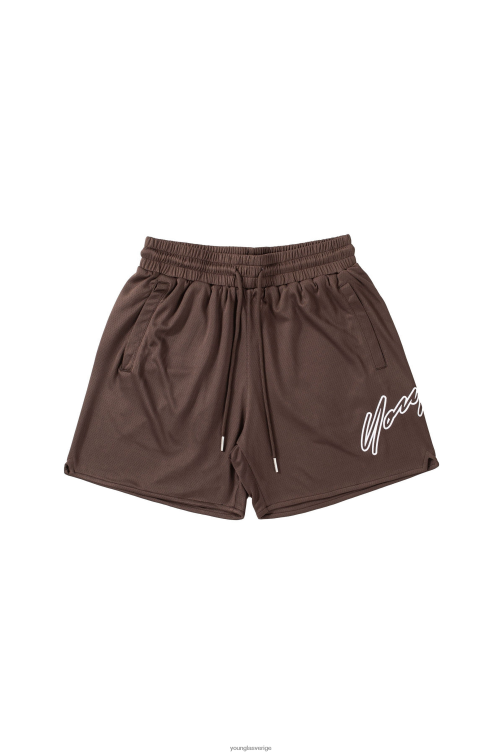 YoungLA män 117 sig shorts mörkbrun Kläder 62TXL599