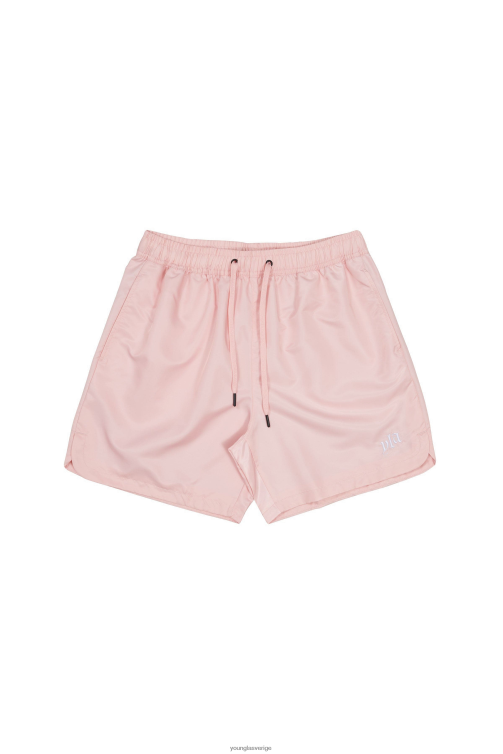 YoungLA män 123 pastellfärgade flowshorts pastell rosa Kläder 62TXL479