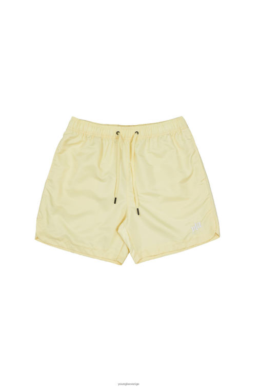 YoungLA män 123 pastellfärgade flowshorts pastellgul Kläder 62TXL481