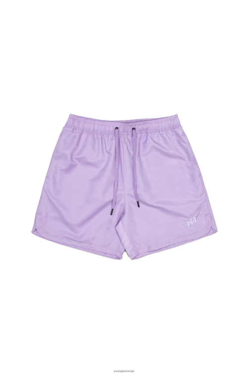 YoungLA män 123 pastellfärgade flowshorts pastelllila Kläder 62TXL480