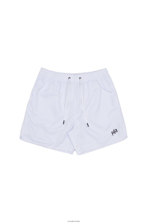 YoungLA män 123 pastellfärgade flowshorts vit Kläder 62TXL482