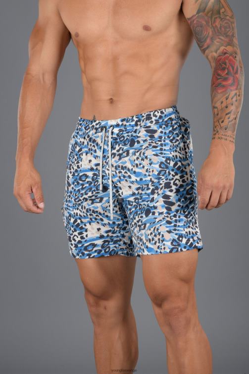 YoungLA män 128 abstrakta badshorts \'22 förklädd tiger Kläder 62TXL707