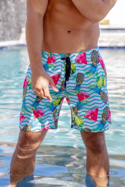 YoungLA män 128 abstrakta badshorts \'22 förklädd tiger Kläder 62TXL707