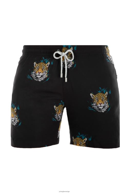 YoungLA män 128 abstrakta badshorts \'22 lurvig leopard Kläder 62TXL709