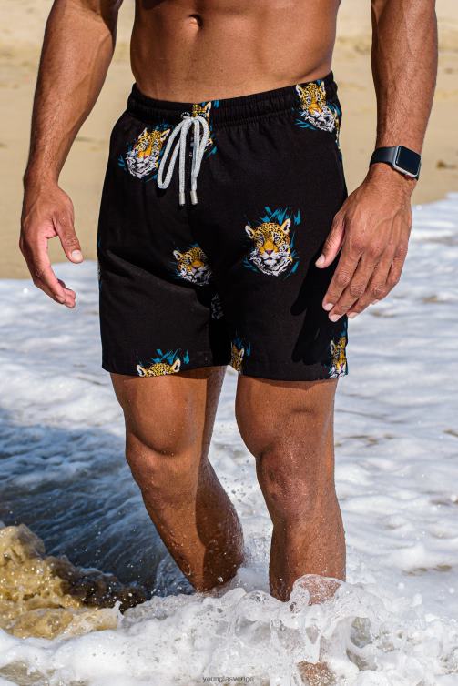 YoungLA män 128 abstrakta badshorts \'22 munk Kläder 62TXL708