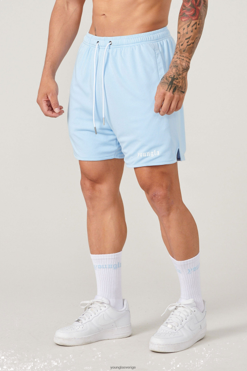 YoungLA män 134 set med shorts och strumpor carolina blå Kläder 62TXL492