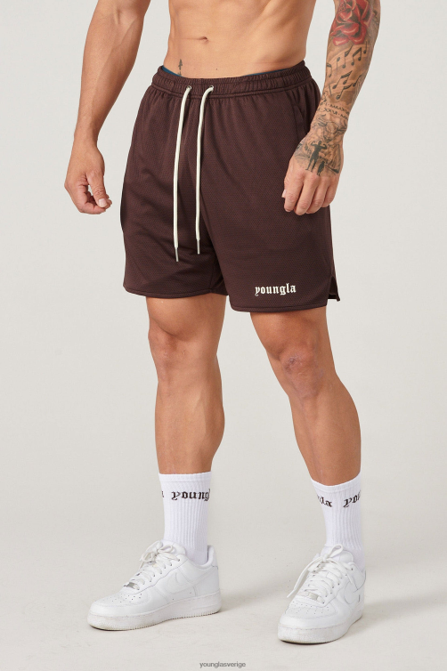 YoungLA män 134 set med shorts och strumpor choklad Kläder 62TXL493